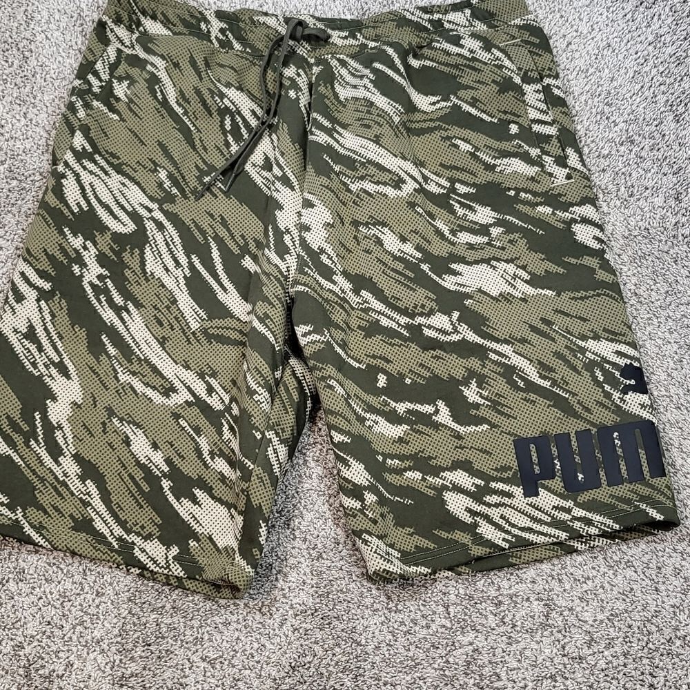 Plus Size Puma Camo Shorts